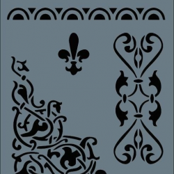 Mey İthalat® Rich New Seri N-130 Stencil 35x25 cm