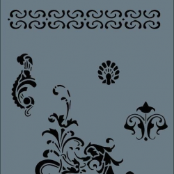 Mey İthalat® Rich New Seri N-132 Stencil 35x25 cm