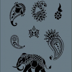 Mey İthalat® Rich New Seri N-137 Stencil 35x25 cm