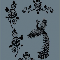 Mey İthalat® Rich New Seri N-138 Stencil 35x25 cm