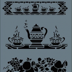 Mey İthalat® Rich New Seri N-143 Stencil 35x25 cm