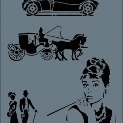 Mey İthalat® Rich New Seri N-148 Stencil 35x25 cm