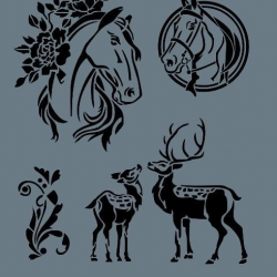 Mey İthalat® Rich New Seri N-169 Stencil 35x25 cm