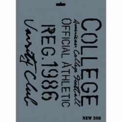 Mey İthalat® Rich New Seri N-208 Stencil 35x25 cm