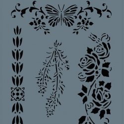Mey İthalat® Rich New Seri N-227 Stencil 35x25 cm