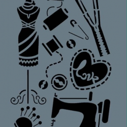 Mey İthalat® Rich New Seri N-324 Stencil 35x25 cm