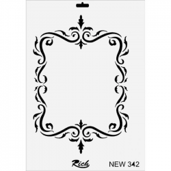 Mey İthalat® Rich New Seri N-342 Stencil 35x25 cm