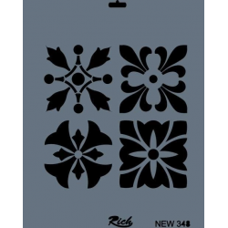 Mey İthalat® Rich New Seri N-348 Stencil 35x25 cm