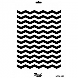 Mey İthalat® Rich New Seri N-358 Stencil 35x25 cm