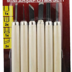 Mey İthalat® Sakata WD 1007 Ahşap Oyma Seti 6 Parça