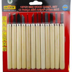 Mey İthalat® Sakata WD 1008 Ahşap Oyma Seti 12 Parça