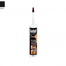 Mey İthalat® Selsil Ateş Mastiği Siyah 300 ml 1500 Dereceye Dayanıklı