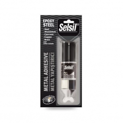 Mey İthalat® Selsil Epoksi Metal Yapıştırıcı Enjektör 5 Dakika 28 Gr