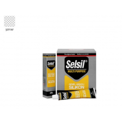 Mey İthalat® Selsil Genel Amaçlı Tüp Silikon 50 ml Şeffaf