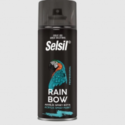 Mey İthalat® Selsil Rainbow Akrilik Sprey Boya 9007 Allüminyum Gri