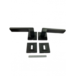 Mey İthalat® Sofuoğlu Rozet Anka Mat Siyah Oda Kapı Kolu