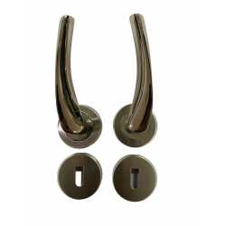 Mey İthalat® Sofuoğlu Rozet Lerzan Nikel Saten Oda Kapı Kolu