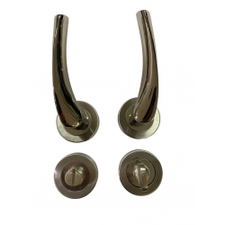 Mey İthalat® Sofuoğlu Rozet Lerzan Nikel Saten Wc Kapı Kolu