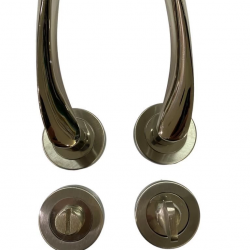 Mey İthalat® Sofuoğlu Rozet Lerzan Nikel Saten Wc Kapı Kolu