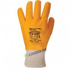 Mey İthalat® Techno Üniversal C-35 10 No Süper Nitril Tam Kaplı Eldiven