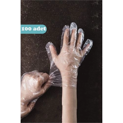 Mey İthalat® Tek Kullanımlık Şeffaf Eldiven 100 Adet 717561
