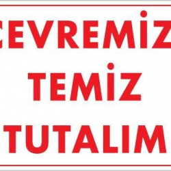 Mey İthalat® Temizlik Düzen Uyarı Levhası 25x35 KOD:1204