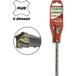 Mey İthalat® Todrill 50637 26X450 mm Sds Plus 4 Elmaslı Matkap Ucu