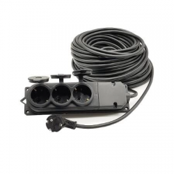 Mey İthalat® Topart 01560 30 Metre Grup Prizli Uzatma 3X2,5 Kablo