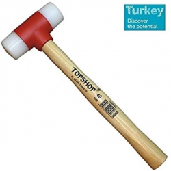Mey İthalat® Topshop 09465 Ağaç Saplı Plastik Tokmak 50 mm