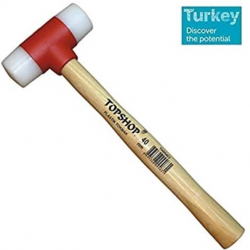 Mey İthalat® Topshop 09465 Ağaç Saplı Plastik Tokmak 50 mm