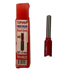 Mey İthalat® Topshop 14522 Düz Kanal Açma Freze Bıçağı 3/8''x6 mm