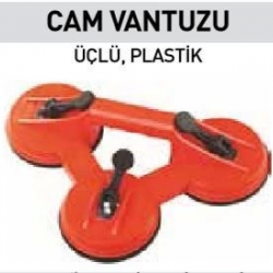 Mey İthalat® Topshop 15011 Üçlü Plastik Cam Vantuzu