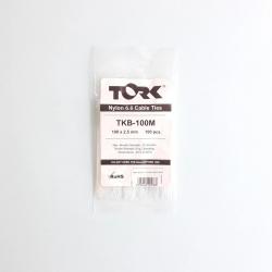 Mey İthalat® Tork Beyaz Kablo Bağı 2,5X100