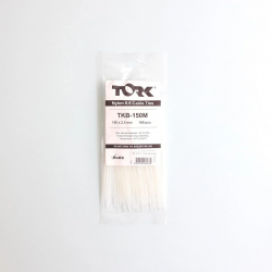 Mey İthalat® Tork Beyaz Kablo Bağı 2,5X150