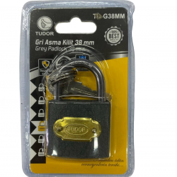 Mey İthalat® Tudor 38 mm Kısa Gri Asma Kilit