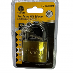 Mey İthalat® Tudor 38 mm Kısa Sarı Asma Kilit