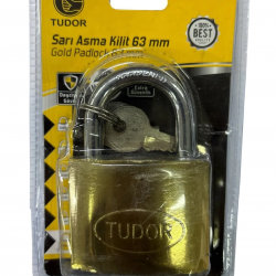 Mey İthalat® Tudor 63 mm Sarı Asma Kilit