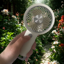 Mey İthalat®  USB ile Şarj Olabilen 3 Ayarlı Fan Modlu Çanta Tipi El Fanı