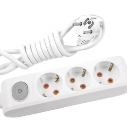 Mey İthalat® Viko Multi-let Kablolu Grup Priz 3 lü 5 Metre