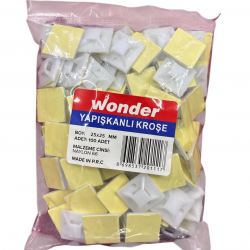 Mey İthalat® Wonder 25X25 Yapışkan Kroşe (100 Adet)