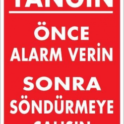 Mey İthalat® Yangın Nasıl Söndürülür Uyarı Levhası 25x35 KOD:869