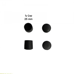 Mey İthalat® Yuvarlak Profil Dış Tapa 25 mm 4 Adet