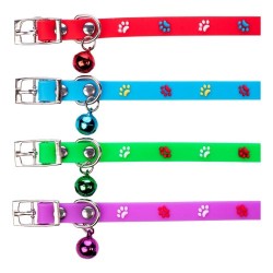 Pati Desenli Silikon Kedi Tasması