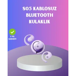 Mey İthalat® S05 Spor Kulaklığı – Kemik İletimli, Kulak Kanalını Tıkamayan Yapı